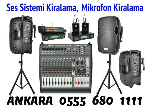  Ankara Ses Sistemi Kiralama Kiralık Hoparlör Ankara Kiralık Mikrofon