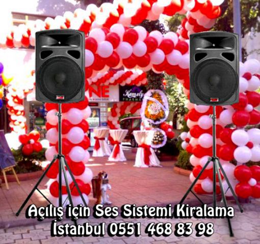  Firma Mağaza Açılış için Ses Sistemi Kiralama İstanbul