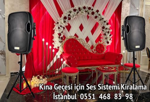   Kına gecesi Ses Sistemi Kiralama İstanbul Kiralık Hoparlör