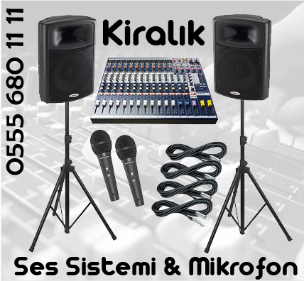  Kiralık Ses Sistemi Hoparlör Kiralama